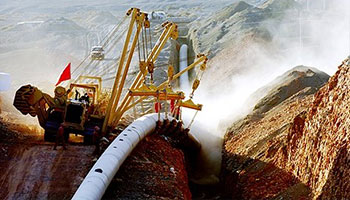 公司监理的兰成渝管道安装工程