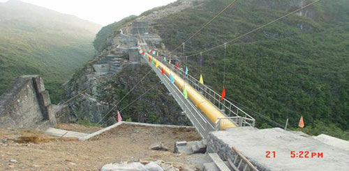 公司监理的忠武管道建设工程跨越工程